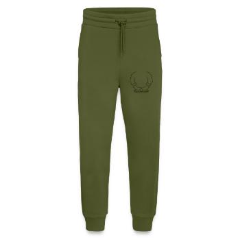 déguisement Halloween yeti kostuem sans tête koerp - Pantalon de jogging bio décontracté fabriqué en UE - MOSS GREEN - Devant
