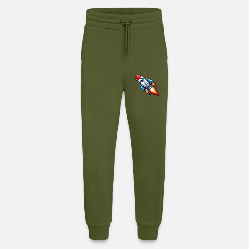 rocket - Jogging Pants - made by SPREAD  - MOSS GREEN