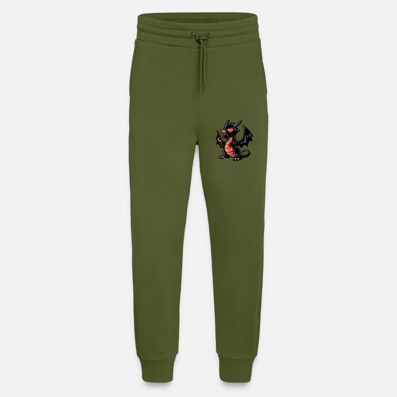 Dragon Comic Cool - Jogging Pants - made by SPREAD  - MOSS GREEN