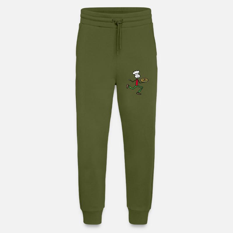 Pizza maker - Jogging Pants - made by SPREAD  - MOSS GREEN