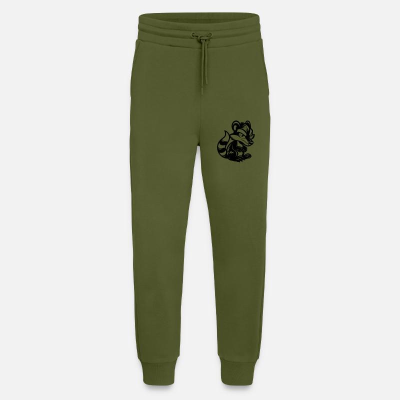 Skunk Comic - Jogging Pants - made by SPREAD  - MOSS GREEN