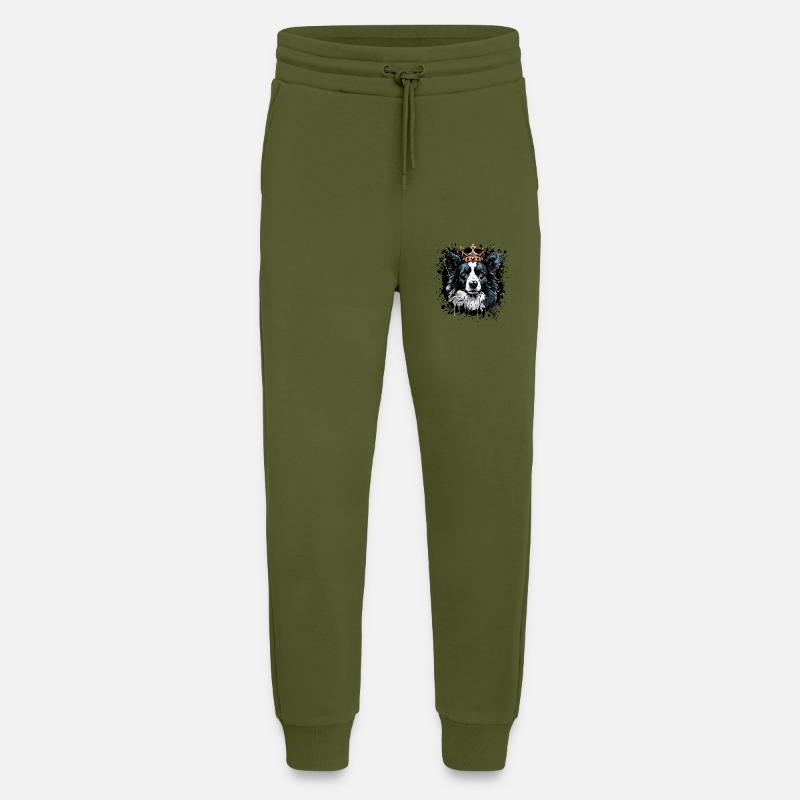 hund tier - Jogginghose - made by SPREAD - MOSS GREEN