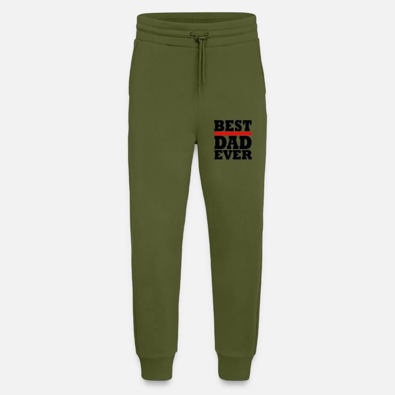 Best dad ever - Jogginghose - made by SPREAD - MOSS GREEN