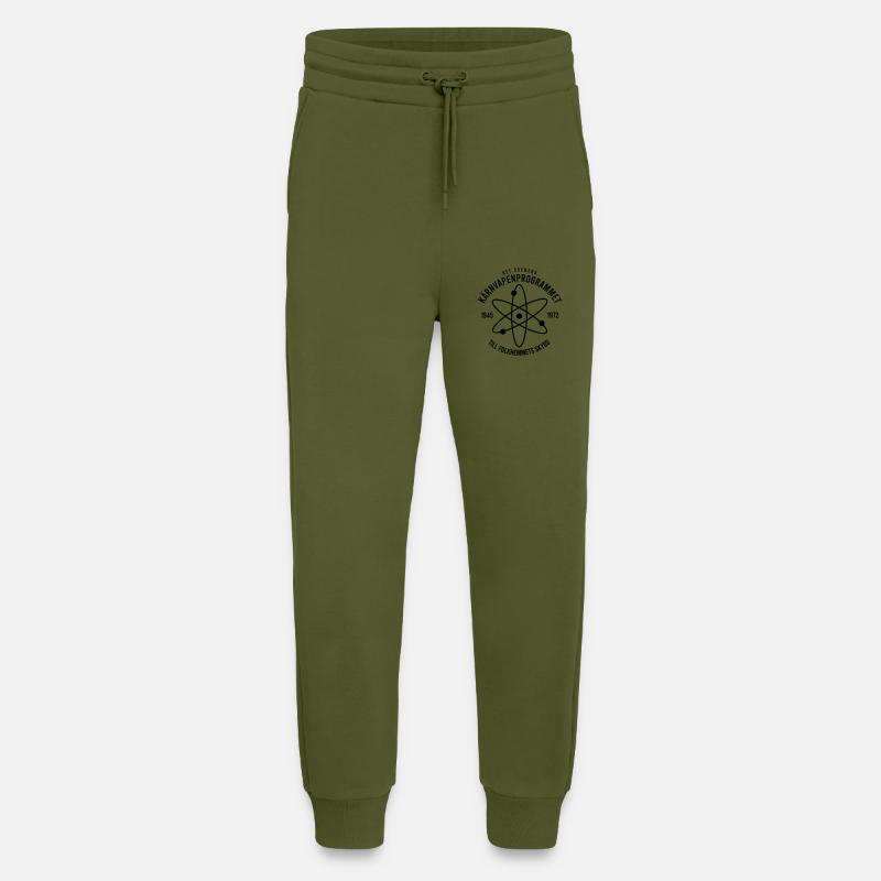 The Swedish nuclear weapons programme - Jogging Pants - made by SPREAD  - MOSS GREEN