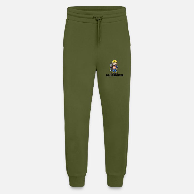 bauarbeiter - Jogginghose - made by SPREAD - MOSS GREEN