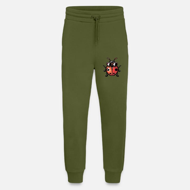 Ladybug Comic Cool - Jogging Pants - made by SPREAD  - MOSS GREEN