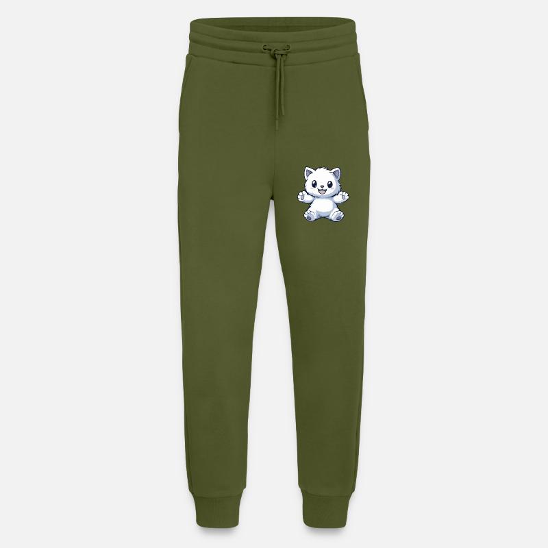 Kuscheltier - Katze - Jogginghose - made by SPREAD - MOSS GREEN