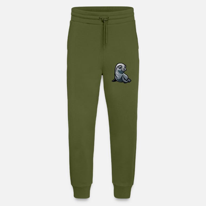 Robbe Tier Comic - Jogginghose - made by SPREAD - MOSS GREEN