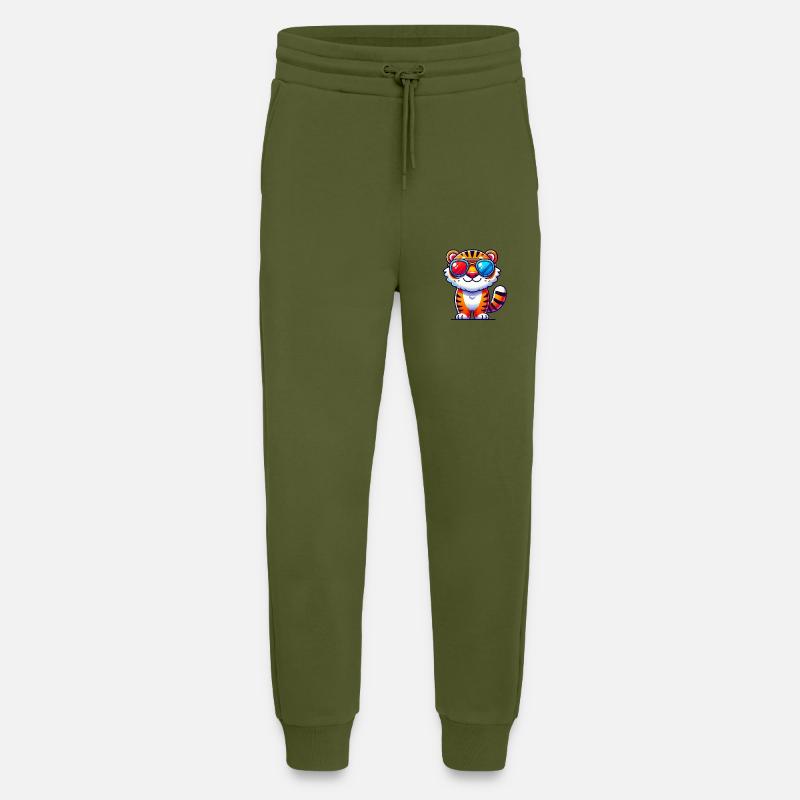 tiger sonnenbrille - Jogginghose - made by SPREAD - MOSS GREEN