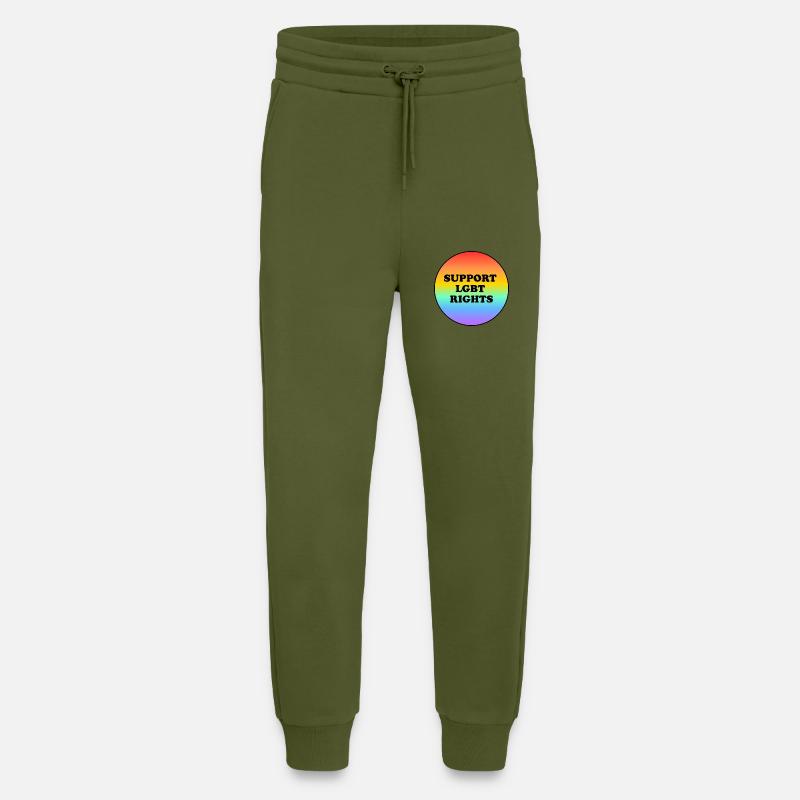 Support LGBT Rights - Jogging Pants - made by SPREAD  - MOSS GREEN