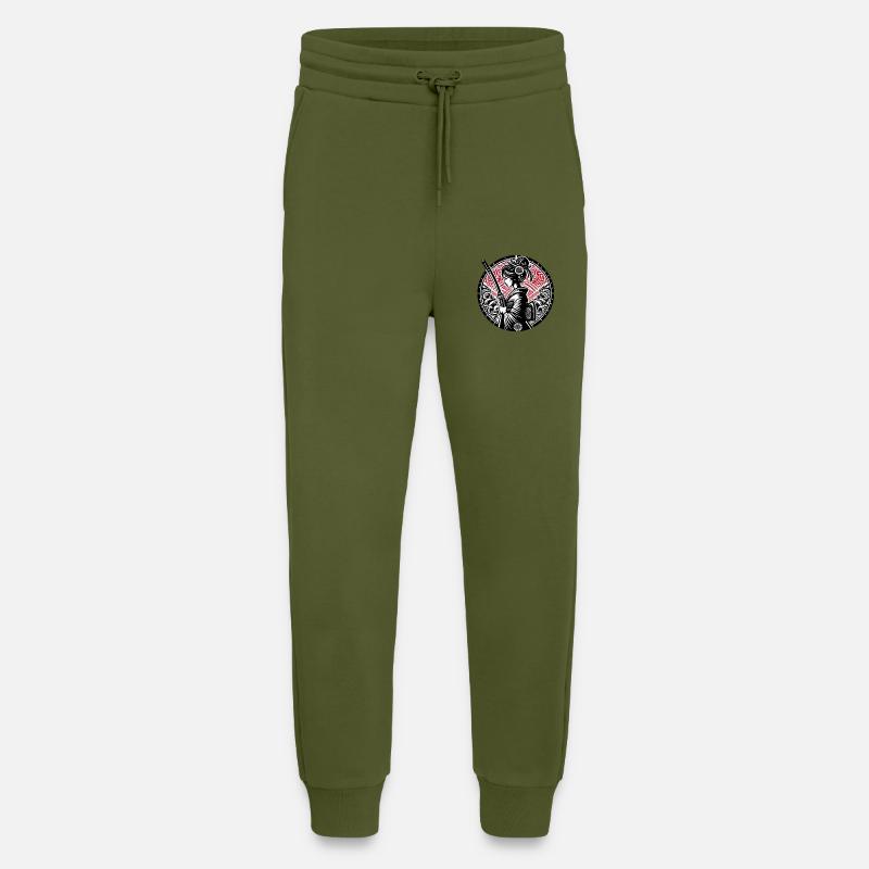 Samurai-Mädchen - Jogginghose - made by SPREAD - MOSS GREEN