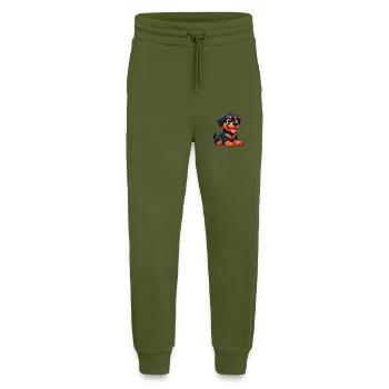 Rottweiller 3 - Jogging Pants - made by SPREAD  - MOSS GREEN - Front