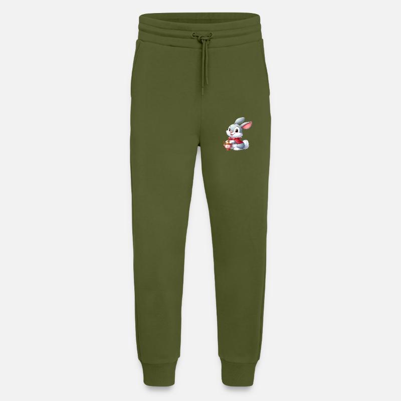 Rabbit 12 - Jogging Pants - made by SPREAD  - MOSS GREEN