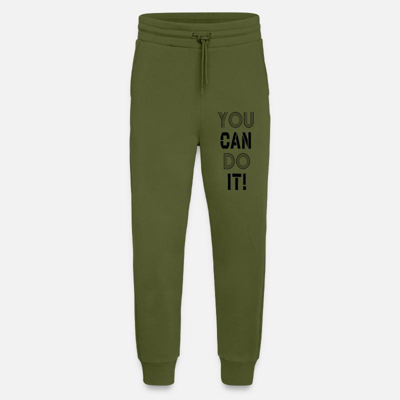 You can do it! - Jogginghose - made by SPREAD - MOSS GREEN