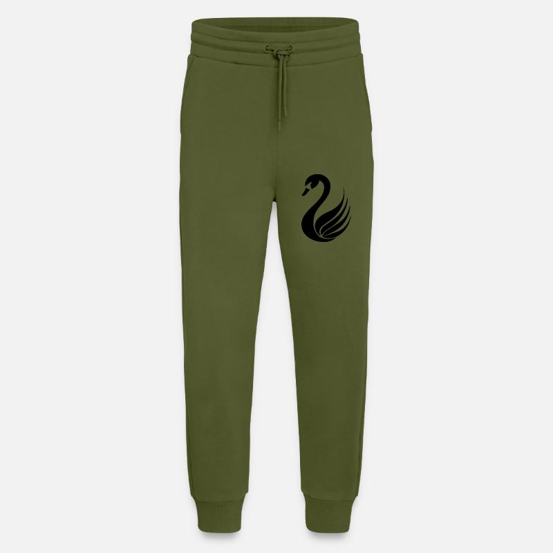 Schwan Schwäne - Jogginghose - made by SPREAD - MOSS GREEN