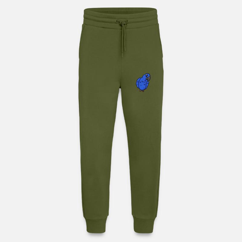 Hyacinth Macaw Parrot Bird - Jogging Pants - made by SPREAD  - MOSS GREEN