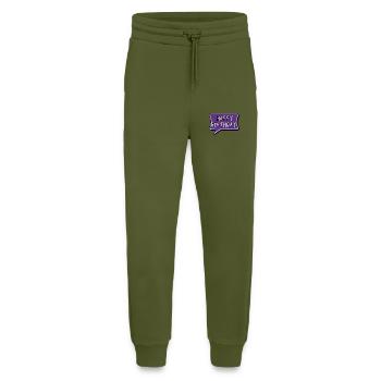 HAPPY BIRTHDAY. HAPPY BIRTHDAY. BIRTHDAY. - Jogging Pants - made by SPREAD  - MOSS GREEN - Front