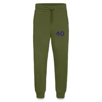 ANNIVERSARY. HAPPY BIRTHDAY. HAPPY BIRTHDAY. - Jogging Pants - made by SPREAD  - MOSS GREEN - Front