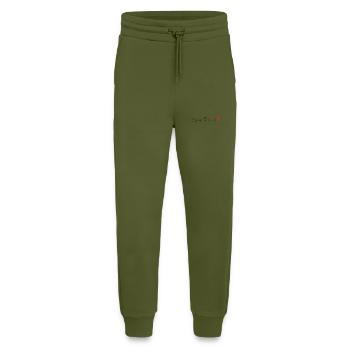 RETRAITE. BONNE RETRAITE. JOYEUSE RETRAITE - Pantalon de jogging bio décontracté fabriqué en UE - MOSS GREEN - Devant