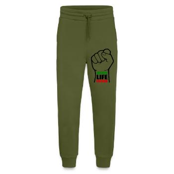 Women life freedom - Jogging Pants - made by SPREAD  - MOSS GREEN - Front