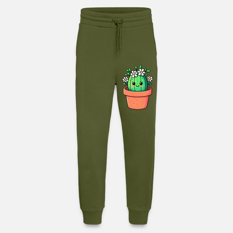 Cute Cattus - Jogging Pants - made by SPREAD  - MOSS GREEN