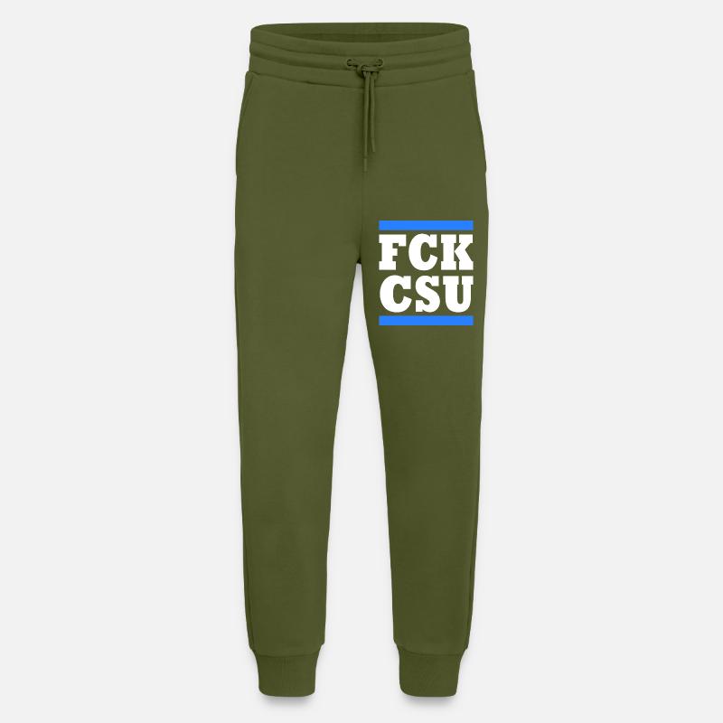 Fck csu - Jogging Pants - made by SPREAD  - MOSS GREEN