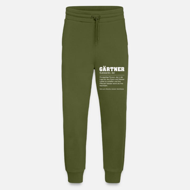 Gärtner Lustige Definition - Jogginghose - made by SPREAD - MOSS GREEN