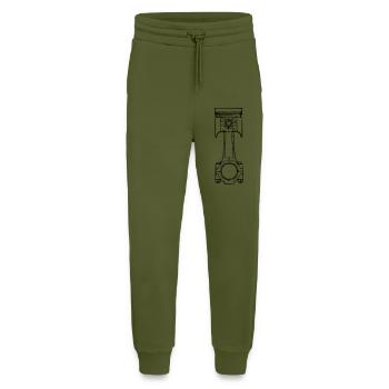 Pistons - Pantalon de jogging bio décontracté fabriqué en UE - MOSS GREEN - Devant