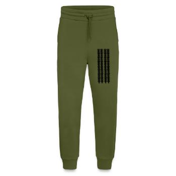 Blumen - Jogginghose - made by SPREAD - MOSS GREEN - Vorne