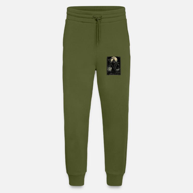 Halloween Grim Reaper Gothic Goth - Jogging Pants - made by SPREAD  - MOSS GREEN