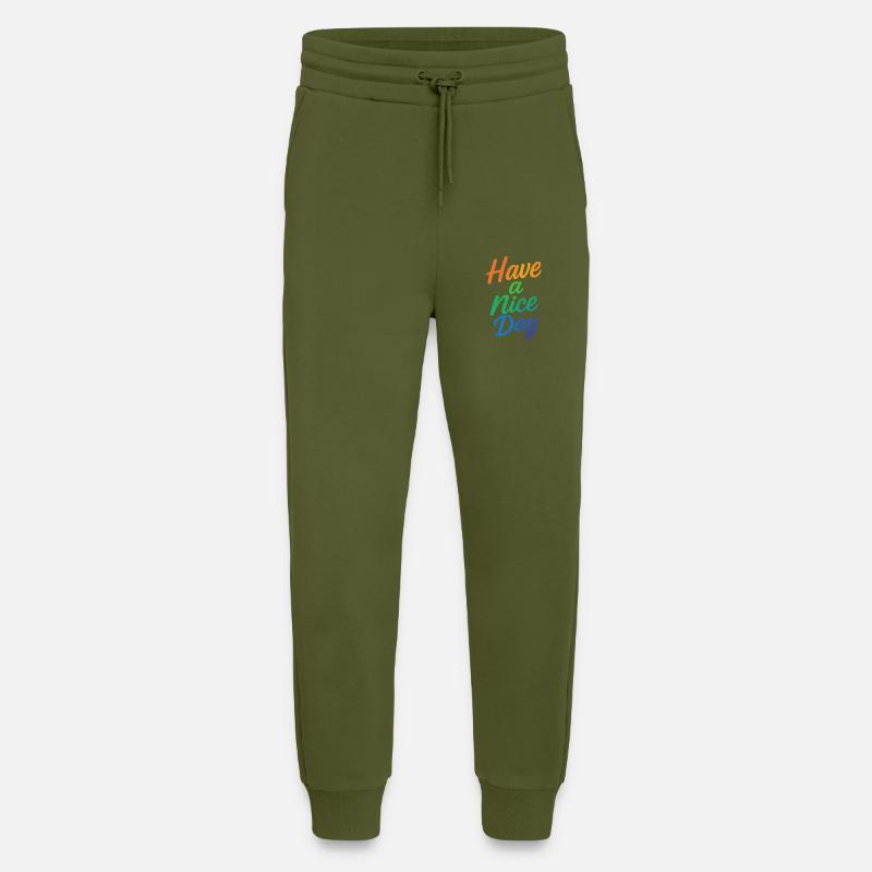Have a nice Day - Jogging Pants - made by SPREAD  - MOSS GREEN