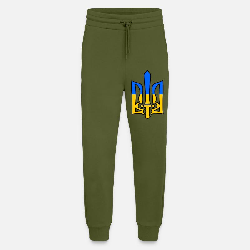 Ukraine - Jogging Pants - made by SPREAD  - MOSS GREEN