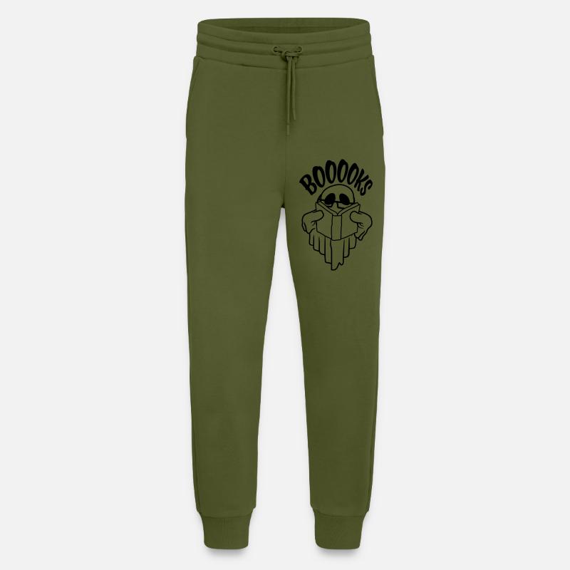 Geist Booooks Buch lesen - Jogginghose - made by SPREAD - MOSS GREEN