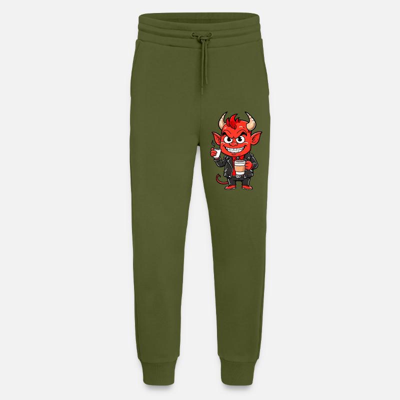Red Devil - Jogging Pants - made by SPREAD  - MOSS GREEN