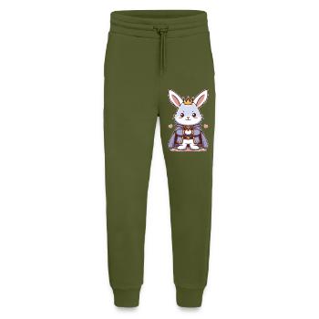Hase König Herzog - Jogginghose - made by SPREAD - MOSS GREEN - Vorne