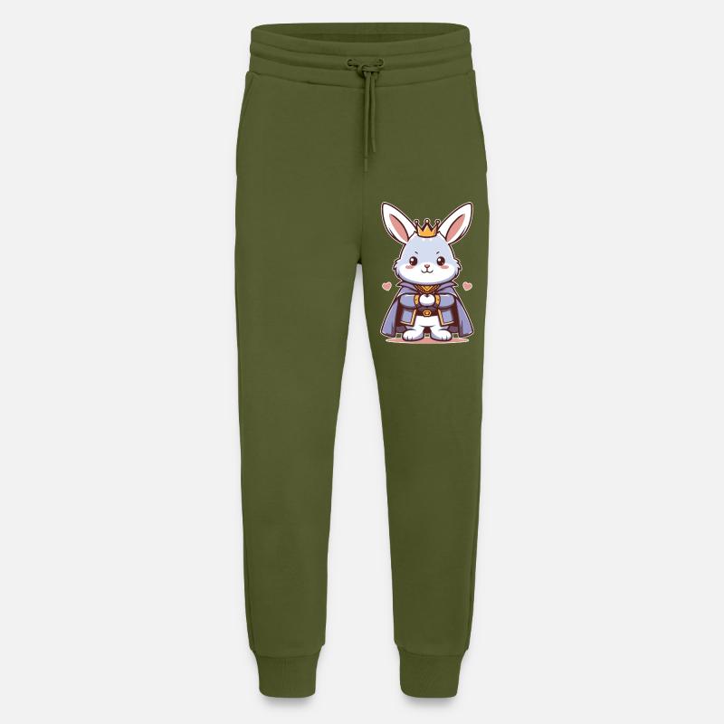 Rabbit King Duke - Jogging Pants - made by SPREAD  - MOSS GREEN