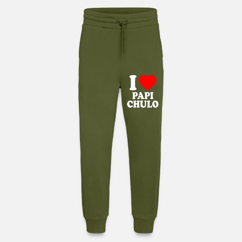 I love papi chulo - Jogging Pants - made by SPREAD  - MOSS GREEN