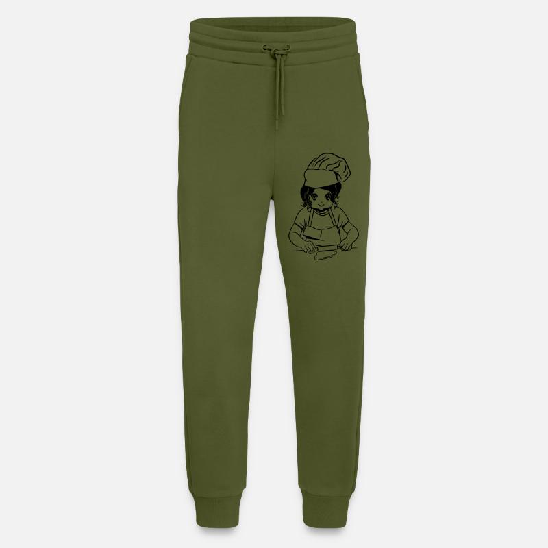 kochen mädchen backen - Jogginghose - made by SPREAD - MOSS GREEN