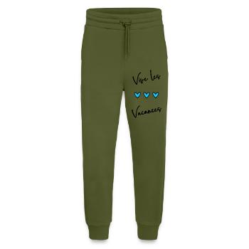 MERCI. MERCI MAÎTRESSE. CADEAU MAÎTRESSE. VACANCES - Pantalon de jogging bio décontracté fabriqué en UE - MOSS GREEN - Devant