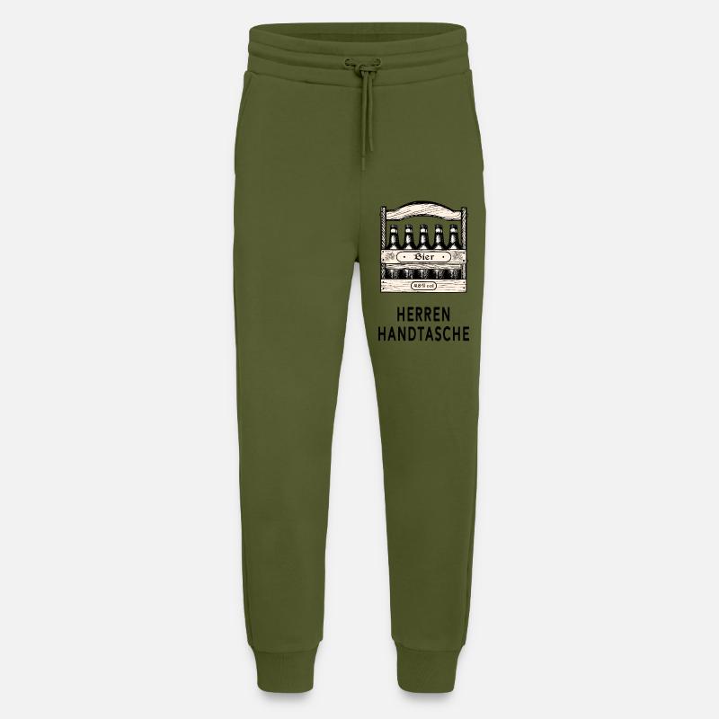 Herrenhandtasche Bier - Jogginghose - made by SPREAD - MOSS GREEN