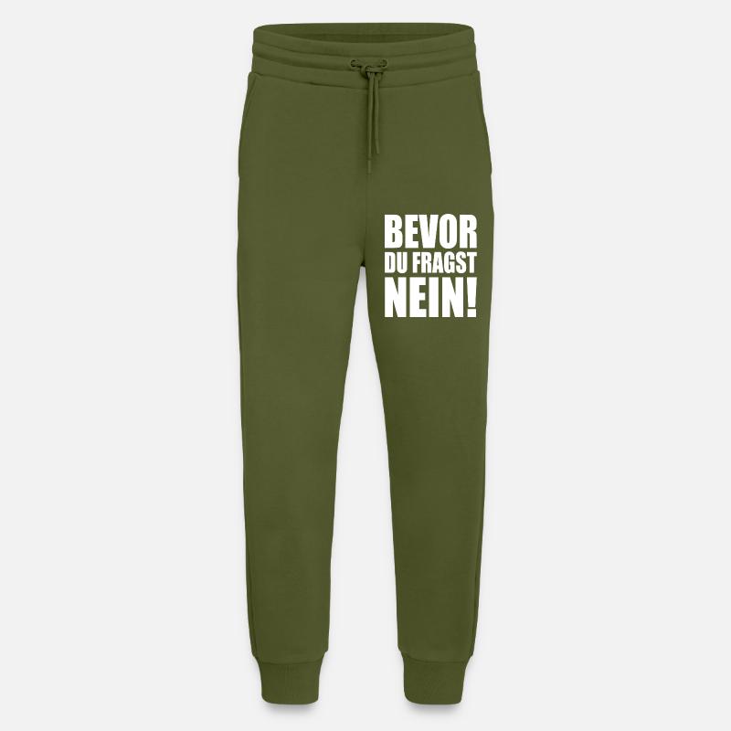 Bevor du fragst nein - Jogginghose - made by SPREAD - MOSS GREEN