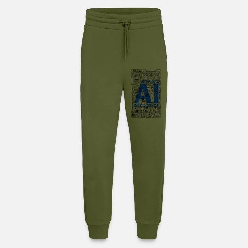 AI - Artificial intelligence - AI - Jogging Pants - made by SPREAD  - MOSS GREEN