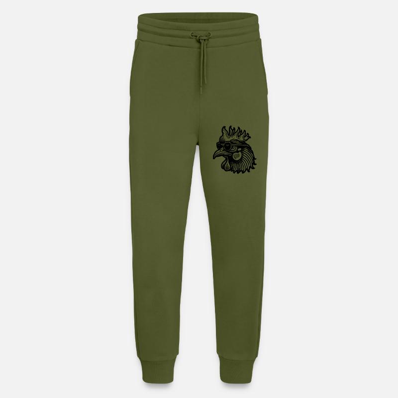 Huhn Hühnerstall - Jogginghose - made by SPREAD - MOSS GREEN