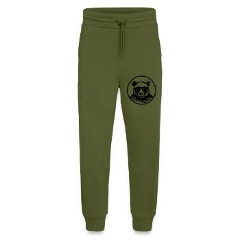 Panda Pandabär - Jogginghose - made by SPREAD - MOSS GREEN - Vorne
