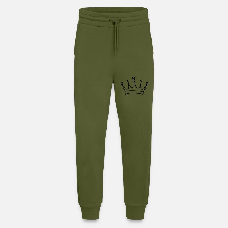 Krone - Jogginghose - made by SPREAD - MOSS GREEN