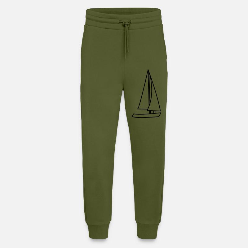 Sailing ship - Jogging Pants - made by SPREAD  - MOSS GREEN