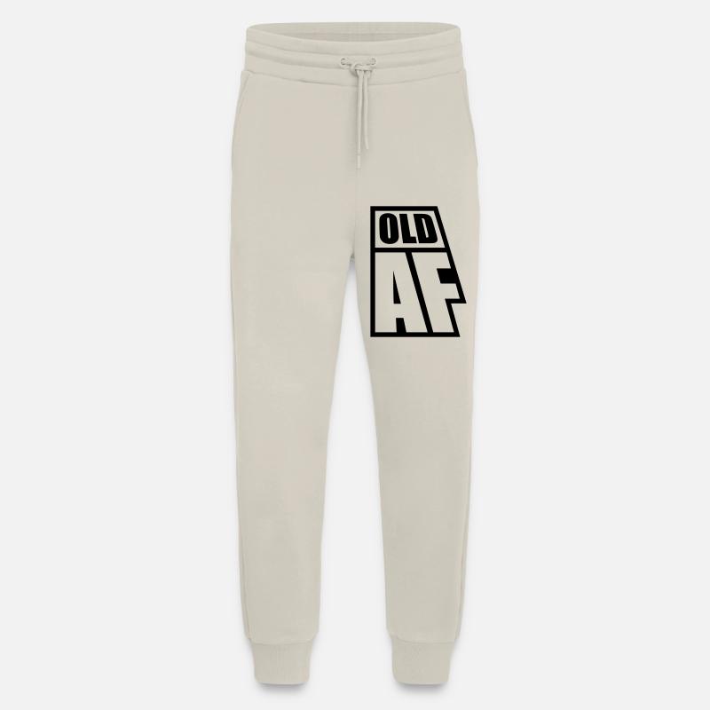 old AF Text Logo - Jogging Pants - made by SPREAD  - WARM CLAY