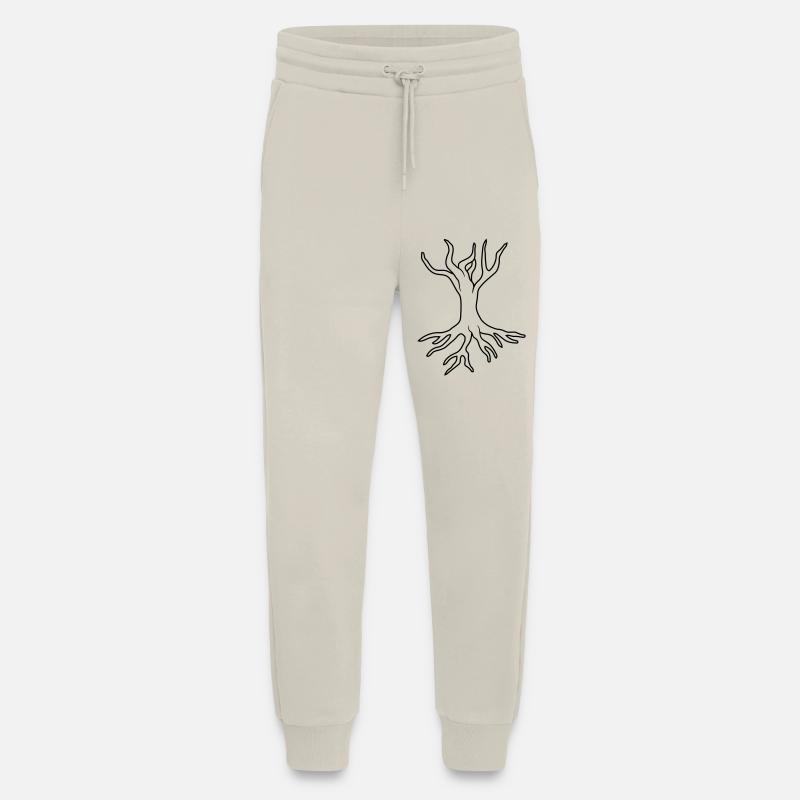 Root tree design - Jogging Pants - made by SPREAD  - WARM CLAY