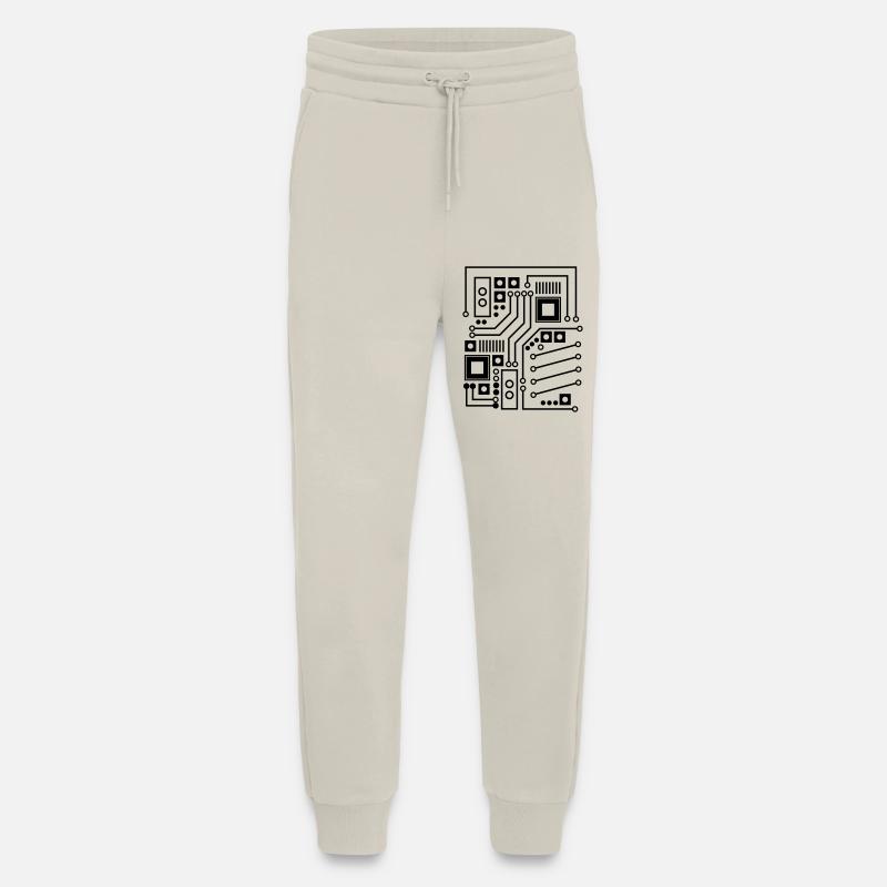Board / board pattern / circuit - Jogging Pants - made by SPREAD  - WARM CLAY