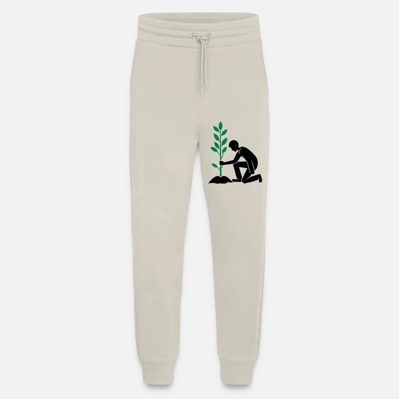 Environnement de plantation - Pantalon de jogging bio décontracté fabriqué en UE - WARM CLAY